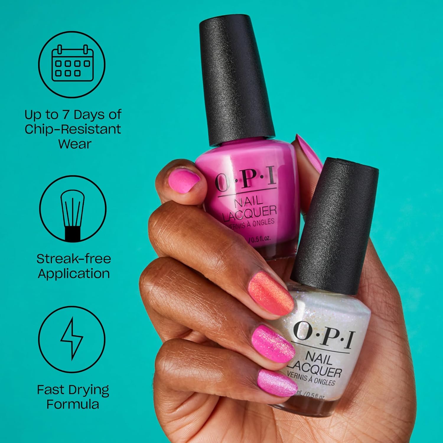 OPI Nail Lacquer Classic Nail Polish – 0.5 fl oz - Image 4